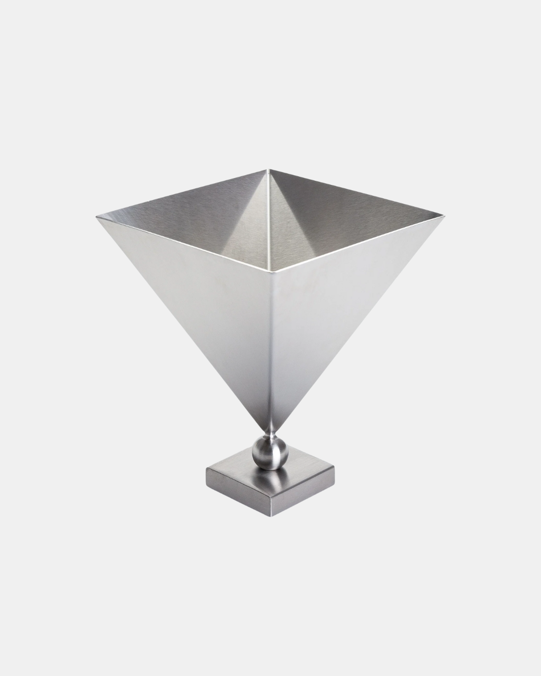 Brushed Steel Vase