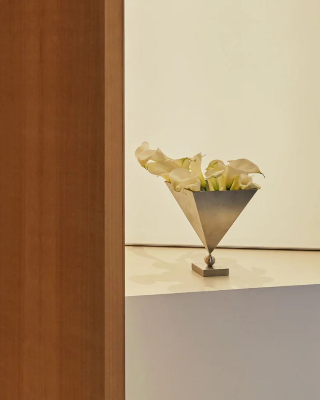 Brushed Steel Vase