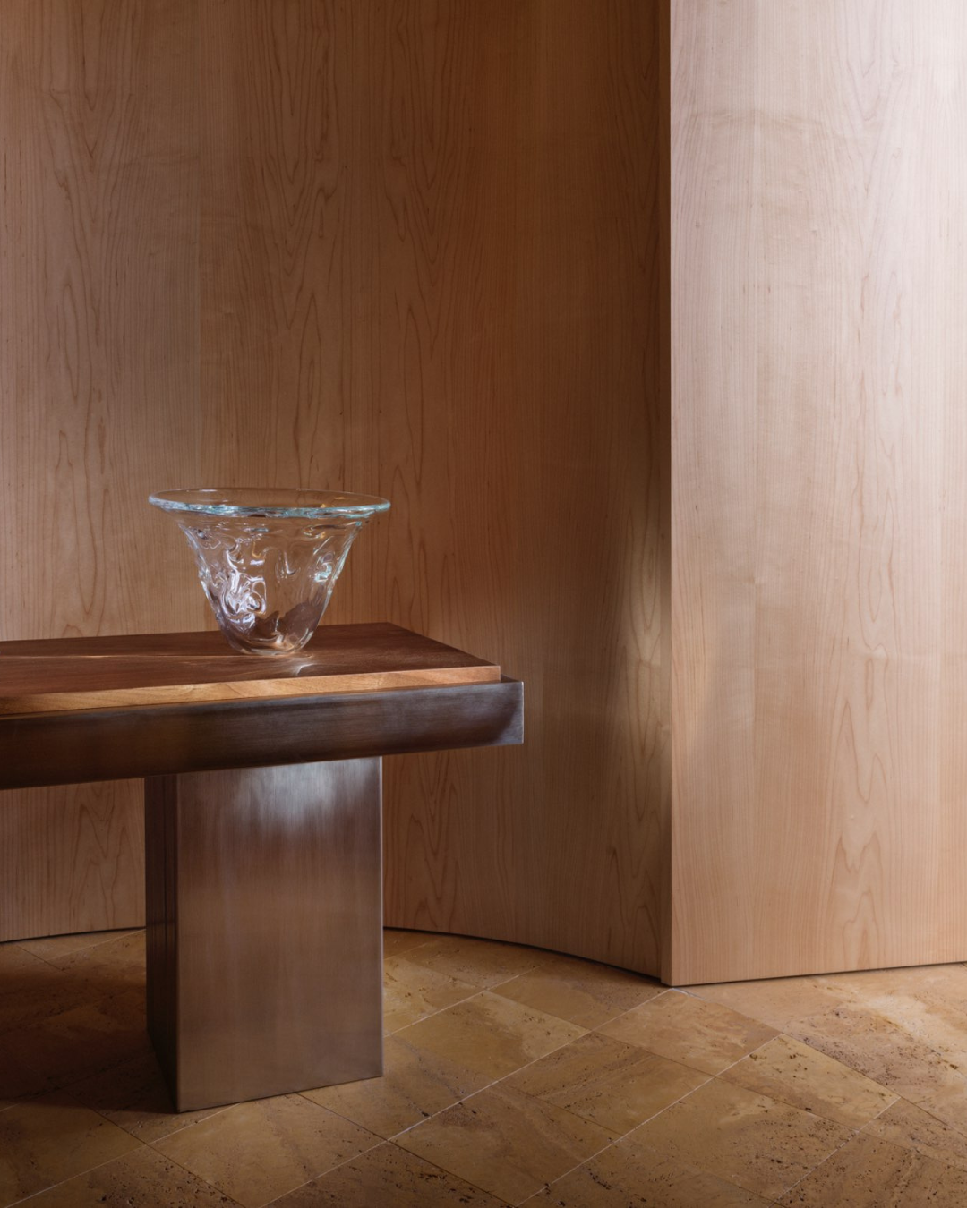 Steel Console Table: Low