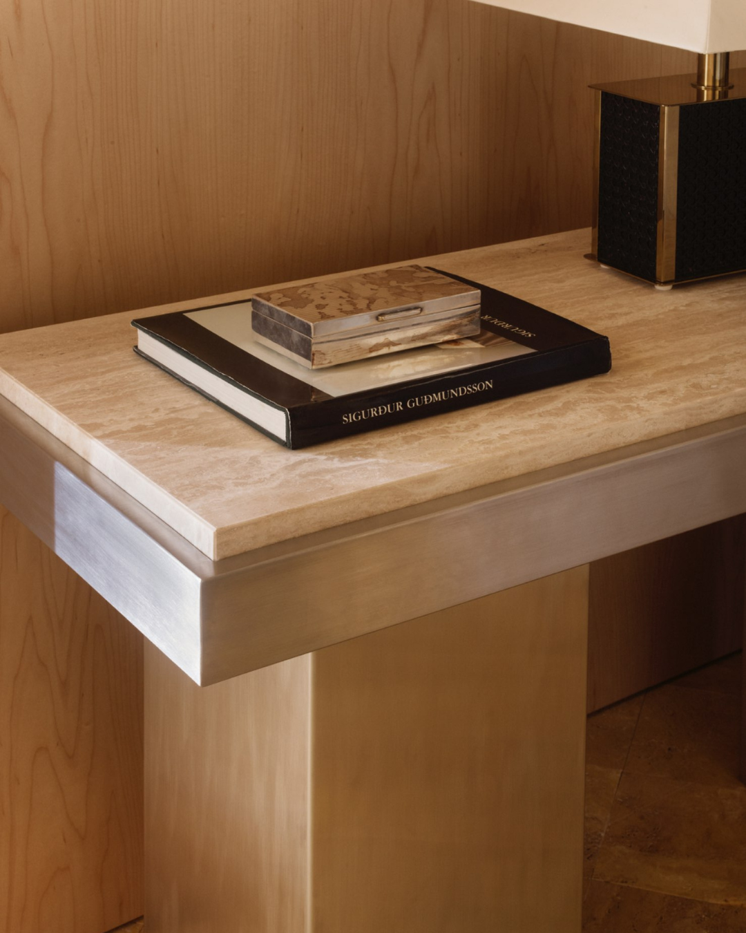 Steel Console Table: Low