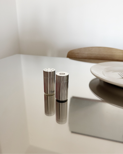 ATLANTIC: Silver-Plated Salt & Pepper Mills