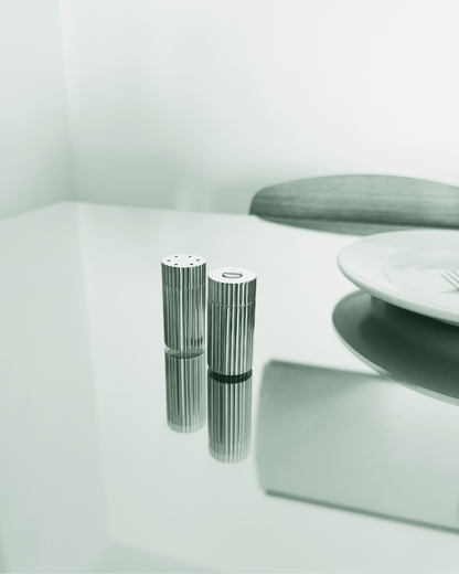 ATLANTIC: Silver-Plated Salt & Pepper Mills