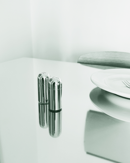 MAURICE: Silver-Plated Salt & Pepper Mills