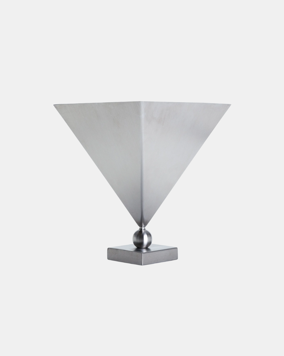 Brushed Steel Vase