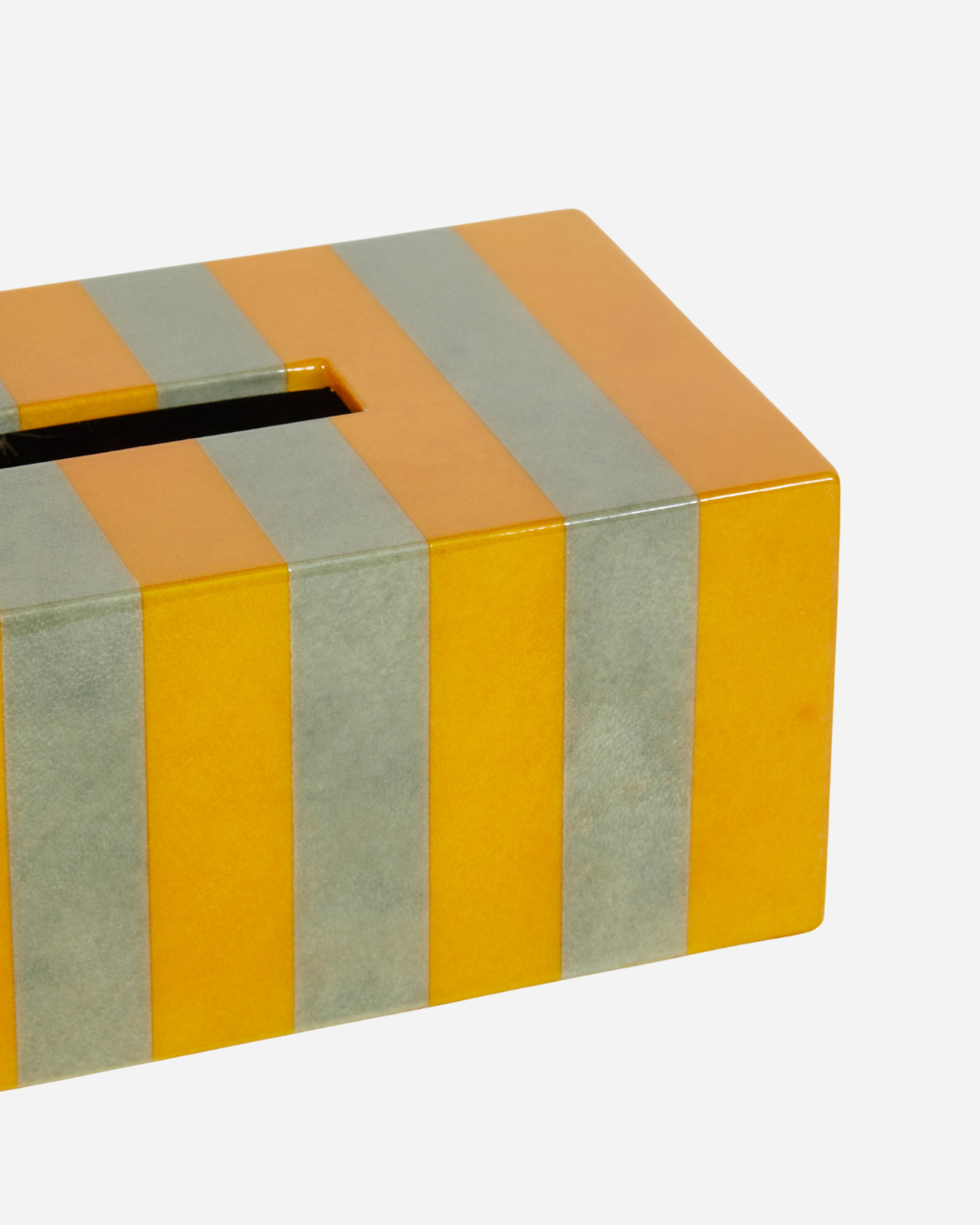 ROMA: Two-Tone Parchment Tissue Box