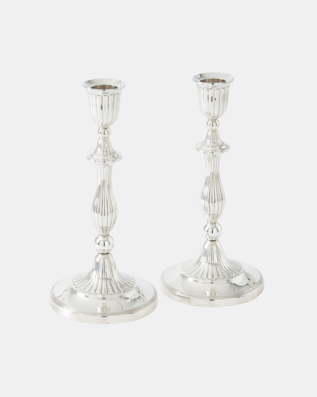 Sterling Silver Candlesticks — Sheffield, 1794