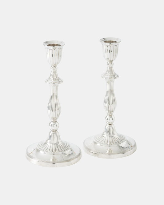 Sterling Silver Candlesticks — Sheffield, 1794